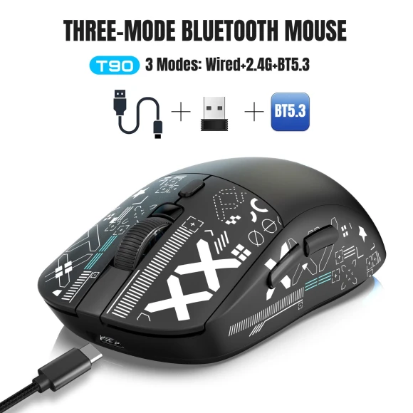 Silent Three-Mode Wireless Mouse, StrideBox
