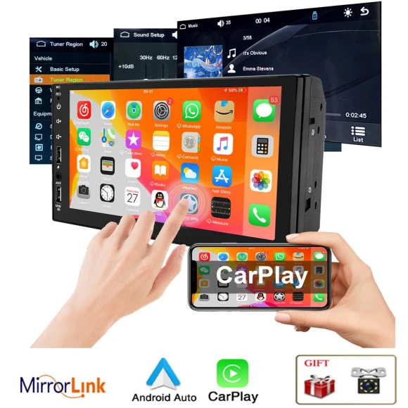 7-inch CarPlay Android Auto HD Multimedia MP5 Player — Car Infotainment System, icreative