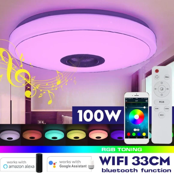 Modern RGB LED Ceiling Light, The Romantics