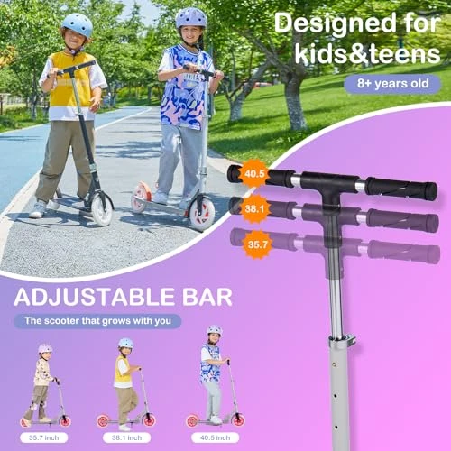 Foldable Kick Scooter with Light Wheels — Electric Scooter, Rahmory