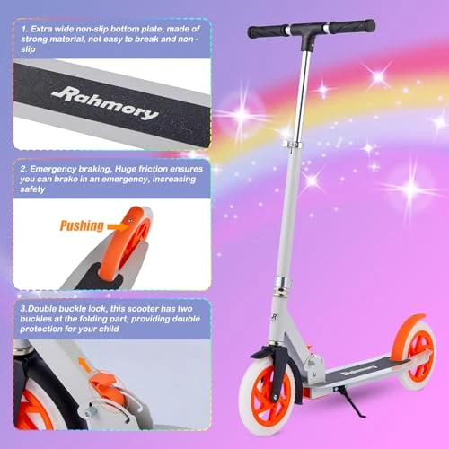 Foldable Kick Scooter with Light Wheels — Electric Scooter, Rahmory