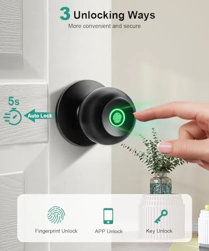 Smart Fingerprint Door Knob — Smart Lock, KLLOQUE