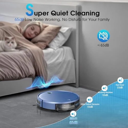 2-in-1 Robotic Vacuum and Mop — Robot Vacuum, SHELIKI