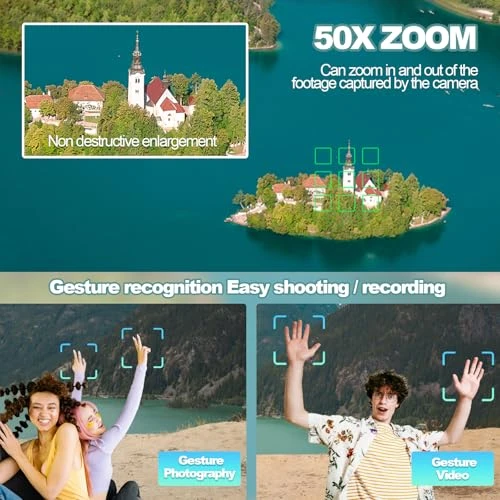 Foldable Drone with 4K Electrically Adjustable Dual Camera — Drone, SUMEAUT