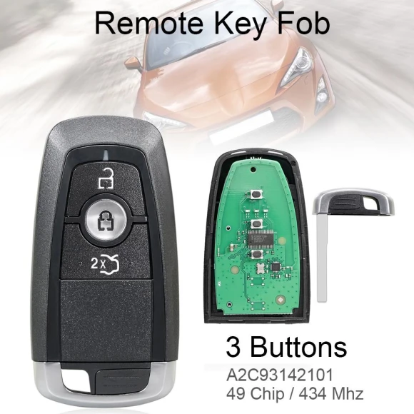 Smart Keyless Remote Car Fob, LoveCar