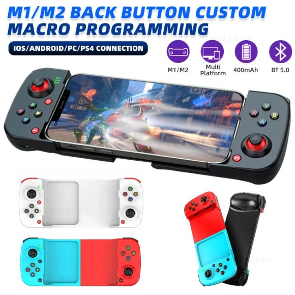 Telescopic BT Bluetooth Game Controller, VILCORN