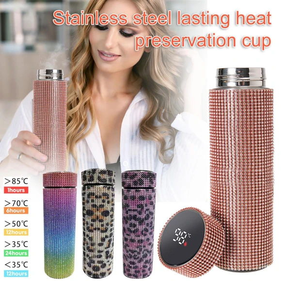 Diamond Thermo Bottle — Smart Water Bottle, Vegetables