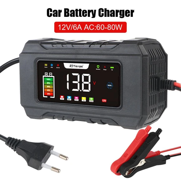 Smart Charger with LCD Display, LEEPEE Automotive Parts
