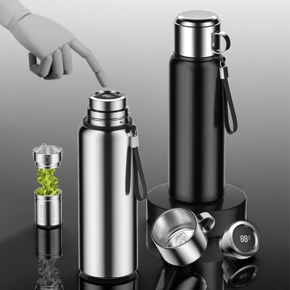 Smart Vacuum Insulated Thermos Mug — Smart Water Bottle, MDH