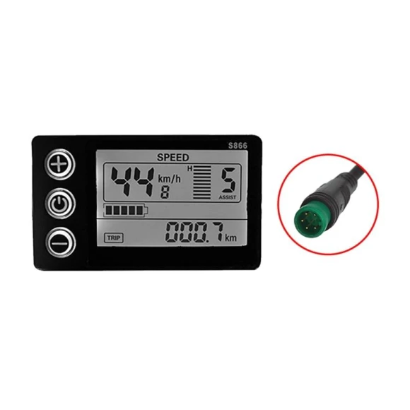 Waterproof LCD Display for Electric Bicycle, Car Partner