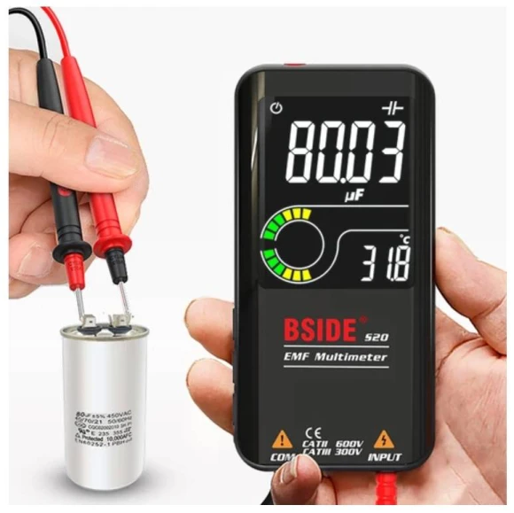 Electromagnetic Radiation Detector Multimeter with Color Screen, BSIDE