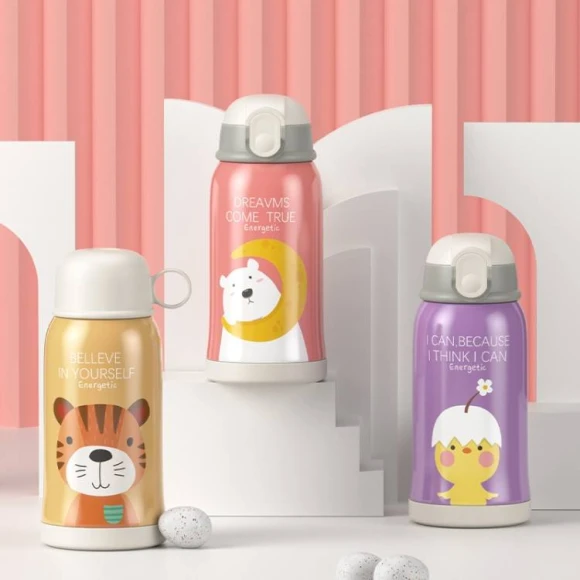 Smart Cartoon Animal Children Straw Cup