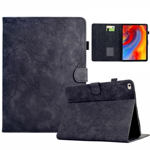 Flowers and Bird Embossed Smart Leather Tablet Case for iPad 9.7 2018/2017