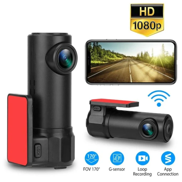 1080p HD Wireless Wi-Fi Car Dash Camera — Dash Cam, Optimized General