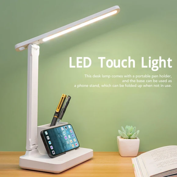 LED Touch Lamp with Pen Holder — Desk Lamp, TaoPo Directs