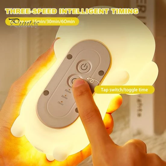 Silicone Night Light with Auto-Off Timer, Home Kits