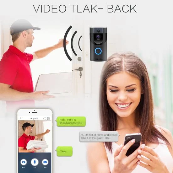 WIFI Smart 1080p Doorbell — Video Doorbell, CAR COME
