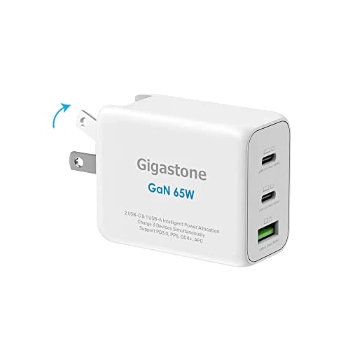 65W USB C GaN Charger, Gigastone