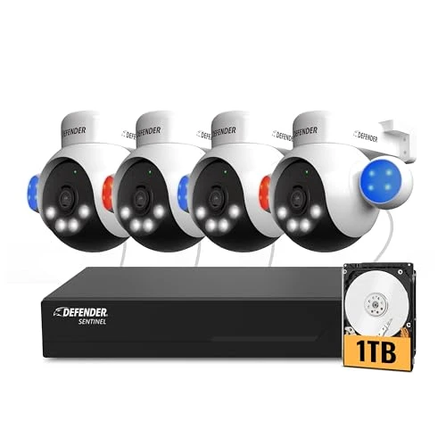 AI Powered Sentinel 4K Wired Security Camera System — Security Camera, Defender