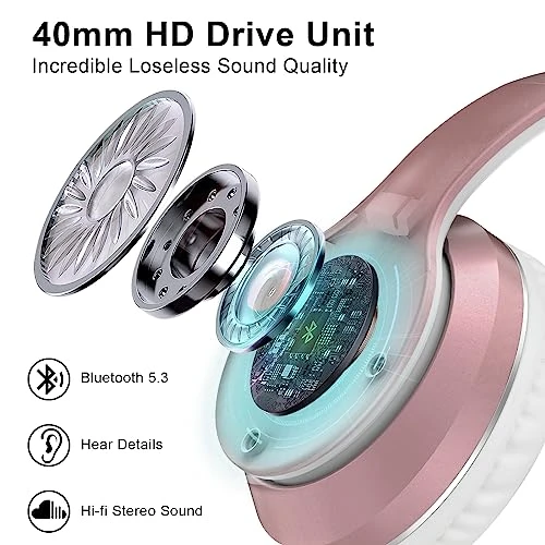 Bluetooth Headphones Over-Ear — Wireless Earbuds, JOMILIN