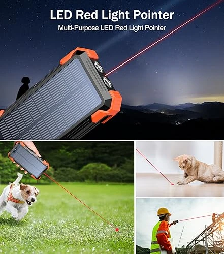 Portable Charger with Built-in Cables and Thermometer — Power Bank, GOODaaa