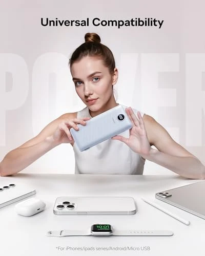 Portable Charger with Built-in Cables — Power Bank, VEGER