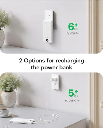 Portable Charger with Built-in Cables — Power Bank, VEGER