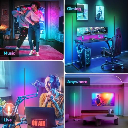 Smart Adjust RGB LED Corner Floor Lamp — LED Strip Lights, IOHFOI