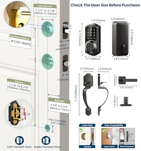 Smart Front Door Lock Set — Smart Lock, Veise
