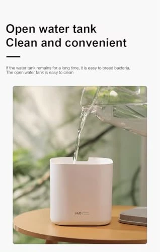 Ultrasonic Air Humidifier with LED Lights — Essential Oil Diffuser, ALQMIA