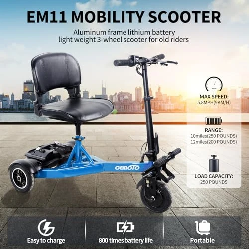 3 Wheel Mobility Scooter — Electric Scooter, CEMOTO