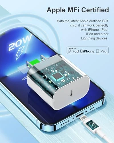 Fast Charging iPhone Charger Set, Susnwere