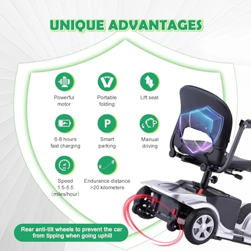 Mobility Scooter for Adults — Electric Scooter, SUNDERWELL