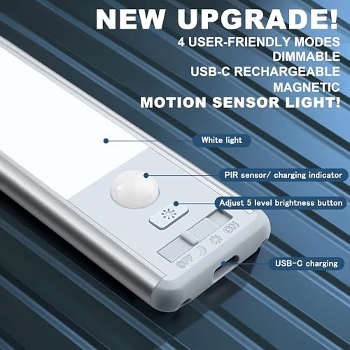 Motion Sensor LED Under Cabinet Lighting, Reoshine