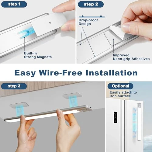 Motion Sensor LED Under Cabinet Lighting, Reoshine