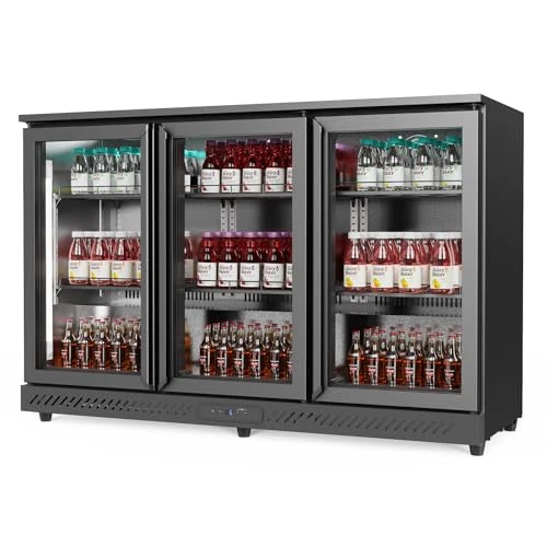 Commercial Back Bar Cooler with 3 Doors, ROVSUN
