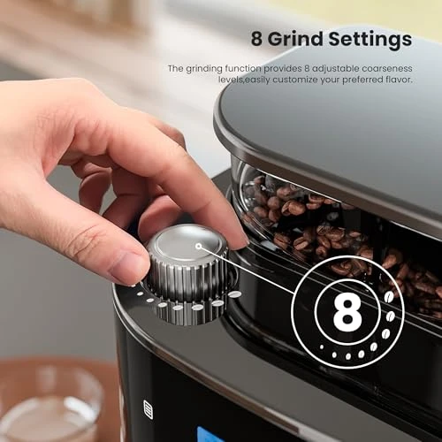 Drip Coffee Maker with Built-in Grinder — Coffee Maker, Electactic