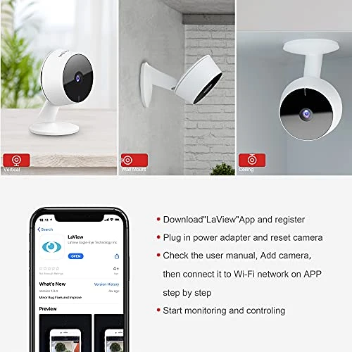 Home Security Camera Indoor 1080P — Security Camera, LaView