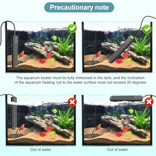 Submersible Aquarium Heater, HANLESHUKA