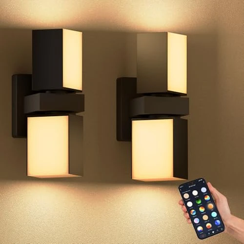 Outdoor Wall Lights — Smart Light Bulb, XMCOSY+
