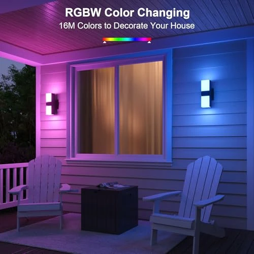 Outdoor Wall Lights — Smart Light Bulb, XMCOSY+