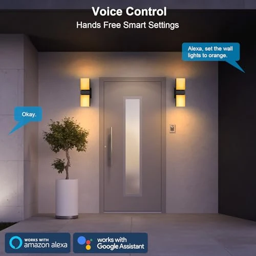 Outdoor Wall Lights — Smart Light Bulb, XMCOSY+