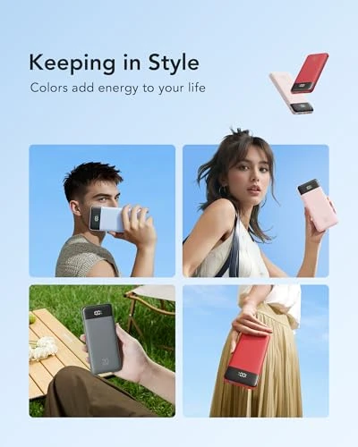 Portable Charger with 4 Built-in Cables & 6 Outputs — Power Bank, Charmast