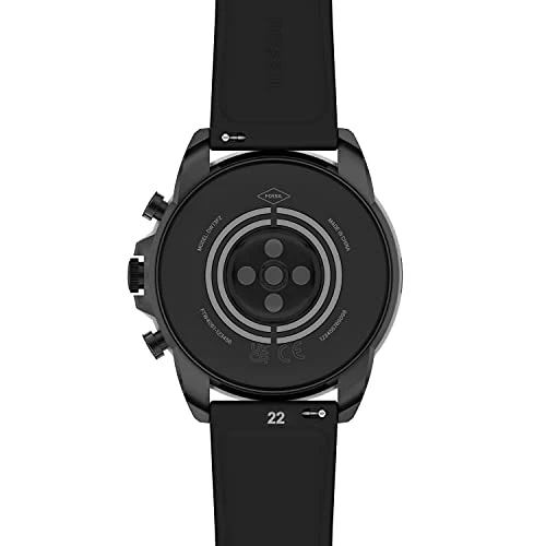 Stainless Steel and Silicone Touchscreen Smart Watch — Smart Watch, Fossil