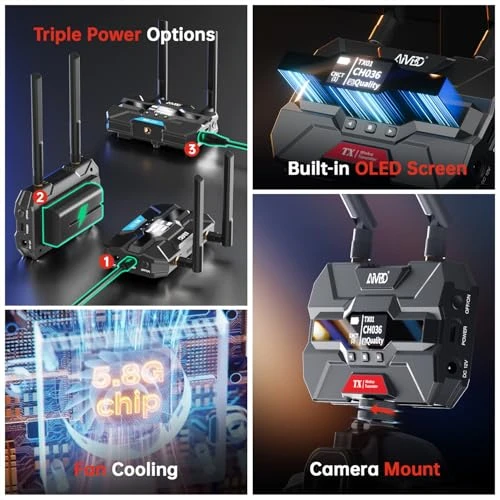 Wireless HDMI Transmitter and Receiver Pro Version, TIMBOOTECH