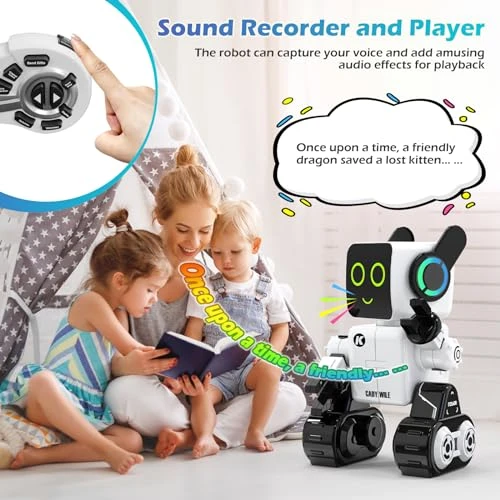 Interactive Intelligent LED Light RC Robot Toy, HBUDS
