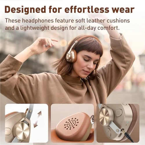 Retro Wireless On-Ear Headphones — Wireless Earbuds, OneOdio