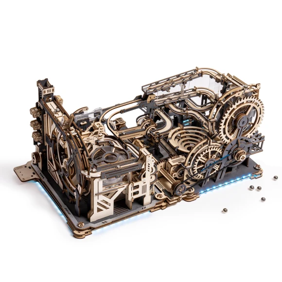 3D Wooden Puzzle Marble Run, TAKUMIYA