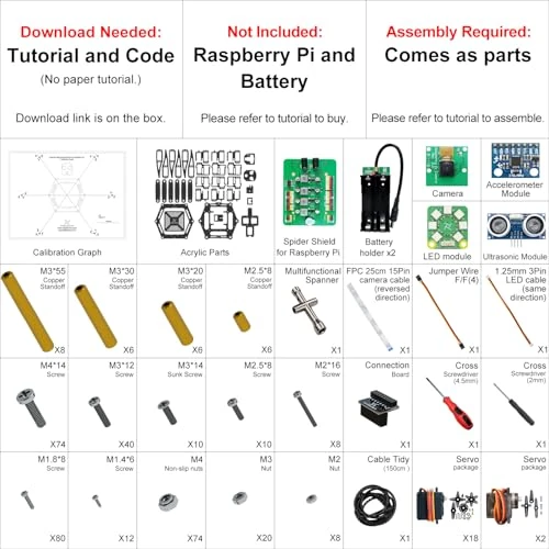 Big Hexapod Robot Kit — Coding Robot, Freenove