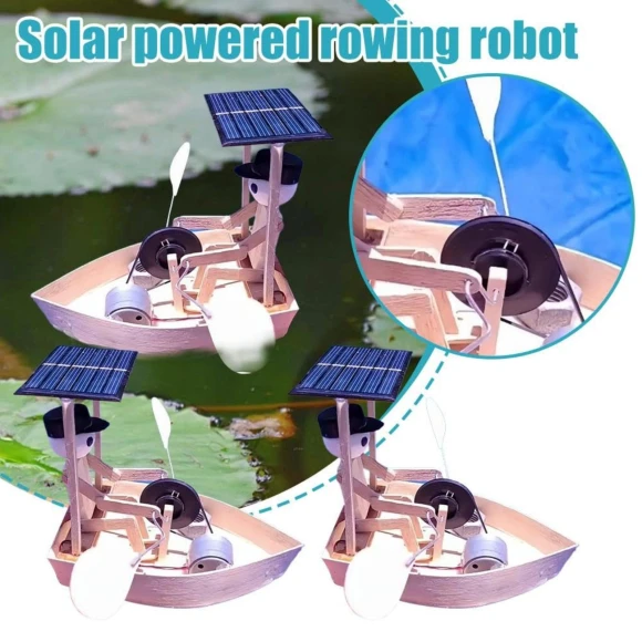 Solar Powered Rowing Robots, wig
